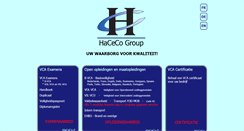 Desktop Screenshot of haceco.be