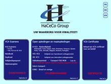 Tablet Screenshot of haceco.be